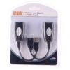 SEEMECX 150 Ft USB (Male) to RJ45 + USB (Female) USB Over Cat5/5e/6 Extension Adapter RJ45 -Up to 150ft Length USB LAN Extender (Black) - Image 3