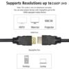 MAXICOM JusCliq 4K Hi- Speed HDMI Cable Full HD. 1.5 Meter for TV, Computer, Laptop, Projector, Satellite TV Box - Black - Image 2