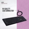 zebion K200 Wired USB Standard Desktop Keyboard Compatible with Desktop, Laptop, Mac  (Black) - Image 3